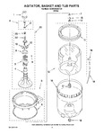 Diagram for 03 - Agitator, Basket And Tub Parts