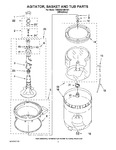 Diagram for 03 - Agitator, Basket And Tub Parts