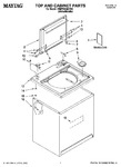 Diagram for 01 - Top And Cabinet Parts