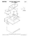 Diagram for 01 - Top And Cabinet Parts