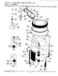 Diagram for 07 - Tub, Agitator, Mounting Stem & Seal