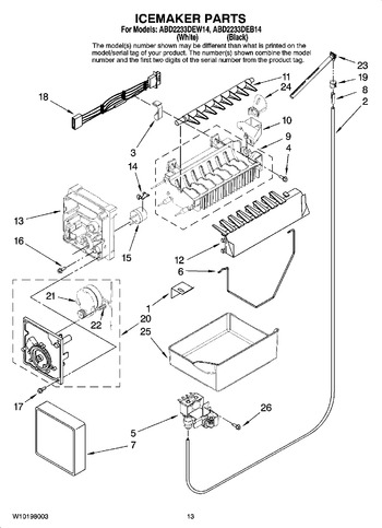 Diagram for ABD2233DEW14