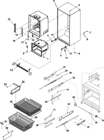 Diagram for ABD2533DEB (BOM: ABD2533DEx2)