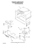 Diagram for 03 - Freezer Liner Parts