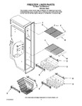 Diagram for 04 - Freezer Liner Parts