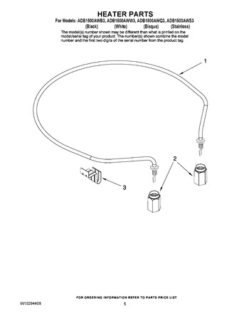 Diagram for ADB1500AWW3