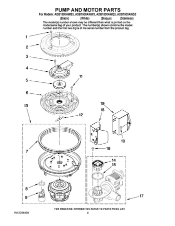 Diagram for ADB1500AWW3