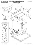 Diagram for 01 - Top And Console Parts