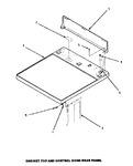 Diagram for 02 - Cabinet Top & Control Hood Rear Panel