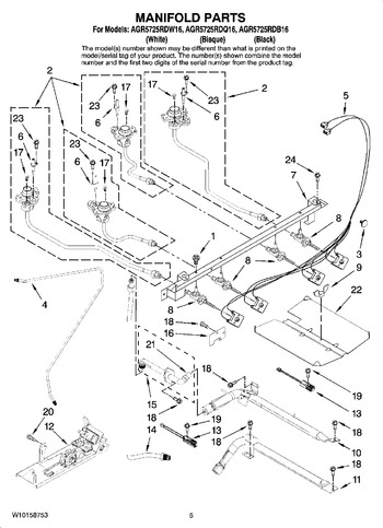 Diagram for AGR5725RDW16