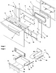 Diagram for 04 - Oven Door And Storage Door