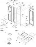 Diagram for 13 - Refrigerator/freezer Lights & Hinges