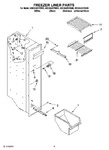 Diagram for 04 - Freezer Liner Parts