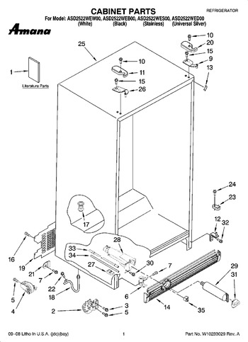 Diagram for ASD2522WES00