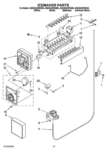 Diagram for ASD2522WES00