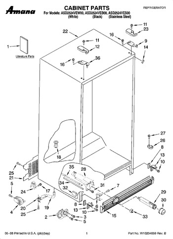 Diagram for ASD2524VEW00