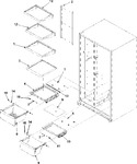 Diagram for 04 - Crisper Assy & Ref Shelf Series 50+