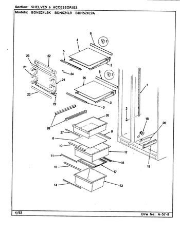 Diagram for BDNS24L9 (BOM: BN91F)