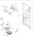 Diagram for 03 - Crisper Assy & Freezer Feature Assy