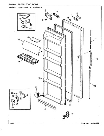 Diagram for CDNS20V8A (BOM: CR08A)