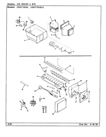 Diagram for CDNT18V9LA (BOM: CC45A)