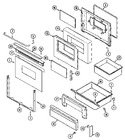 Diagram for 04 - Door/drawer (ser. Pre. 11)