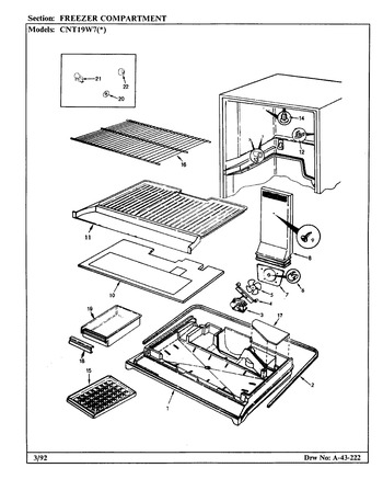 Diagram for CNT19W7 (BOM: CC53A)