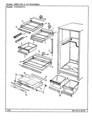 Diagram for CNT19W7 (BOM: CC53A)