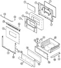 Diagram for 02 - Door/drawer (crg7500aax Ser. 19 & After)