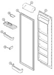 Diagram for 07 - Fresh Food Inner Door (bisque)