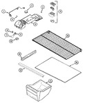 Diagram for 05 - Fresh Food Compartment (bisque)