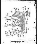 Diagram for 08 - Ref Door Assy 16 Cu. Ft.