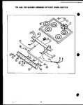 Diagram for 08 - Top & Top Burner Assy Without Spark Ign