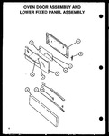 Diagram for 03 - Oven Door Assy & Lower Fixed Panel Assy