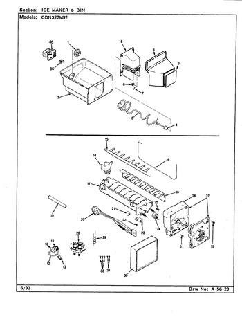 Diagram for GDNS22M92 (BOM: CP33A)