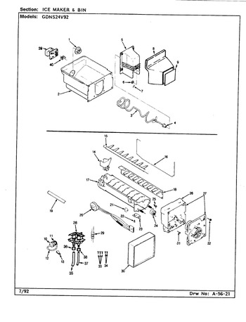 Diagram for GDNS24V92 (BOM: CP83A)