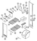 Diagram for 01 - Freezer Compartment