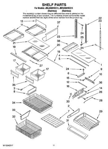 Diagram for JBL2088HES13