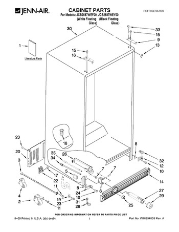 Diagram for JCB2587WEF00