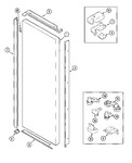 Diagram for 08 - Fresh Food Outer Door