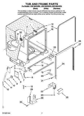 Diagram for JDB1080AWS0