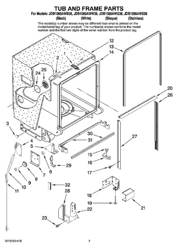 Diagram for JDB1080AWQ36