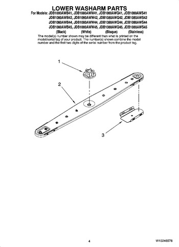 Diagram for JDB1080AWB45