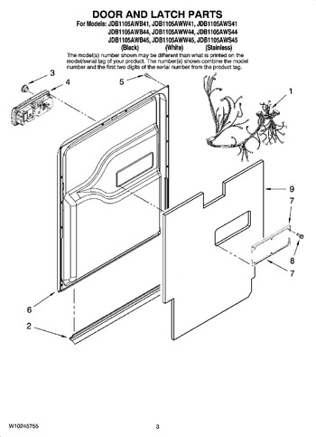 Diagram for JDB1105AWS45