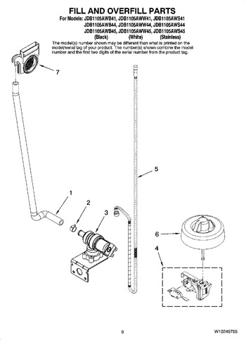 Diagram for JDB1105AWS45