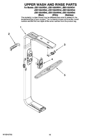 Diagram for JDB1105AWS45