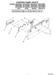 Diagram for 02 - Control Panel Parts