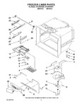 Diagram for 02 - Freezer Liner Parts