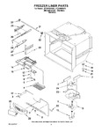 Diagram for 02 - Freezer Liner Parts