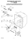 Diagram for 03 - Refrigerator Liner Parts